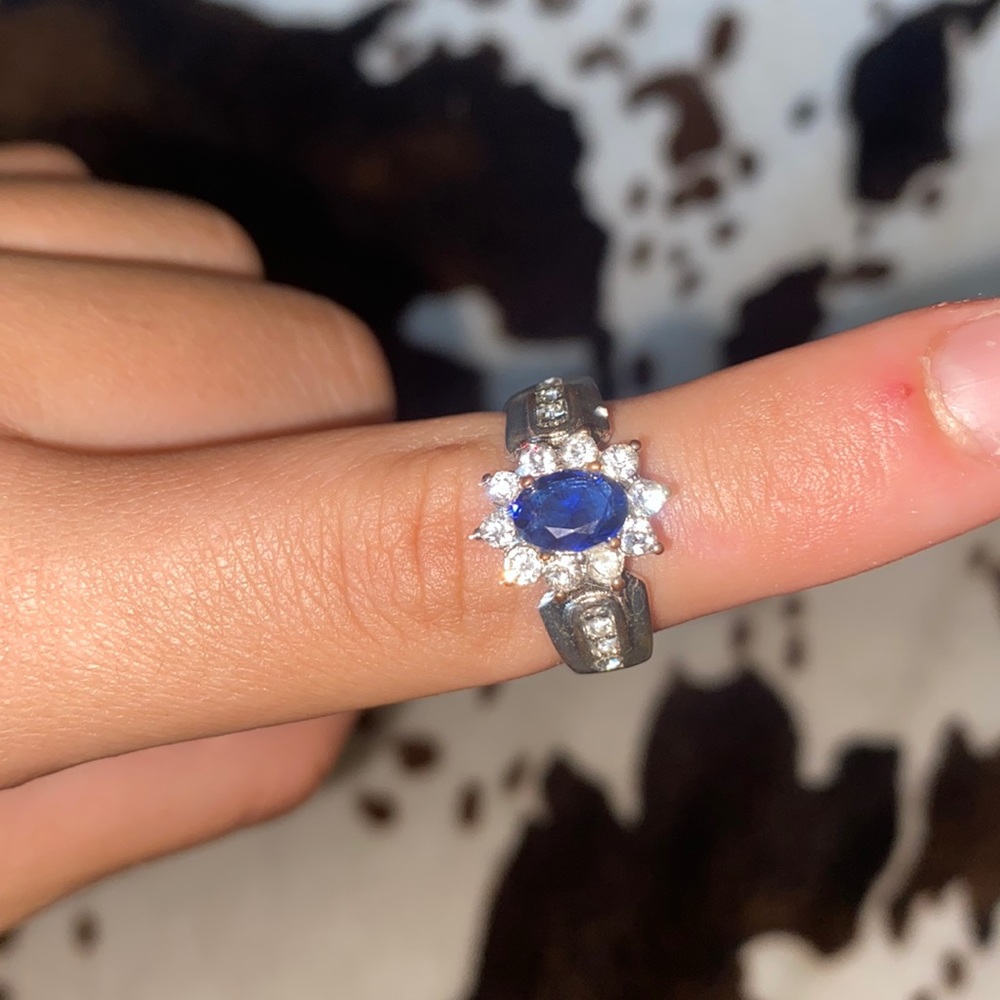 size 6 silver engagement ring